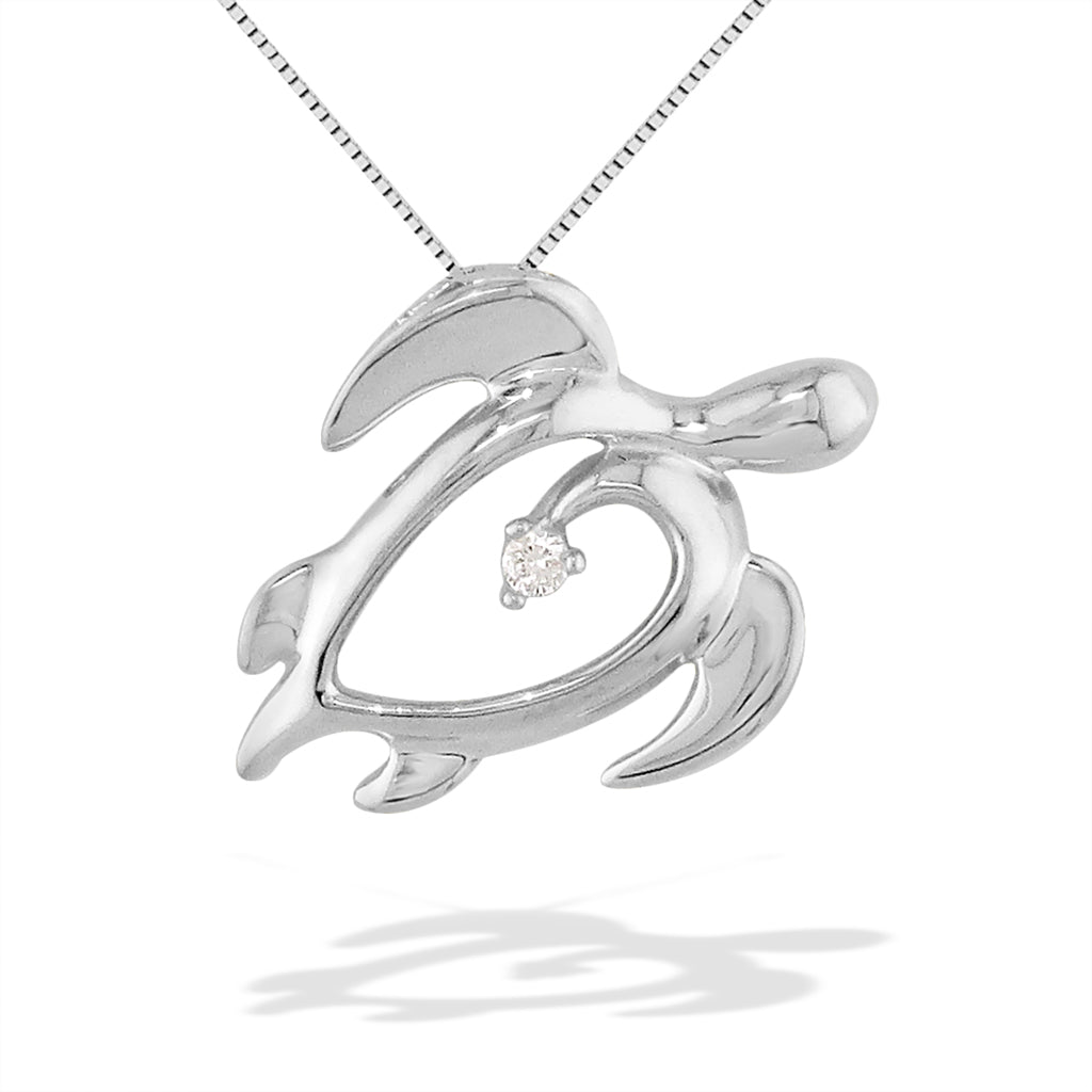 Honu Heart Pendant Na Hoku
