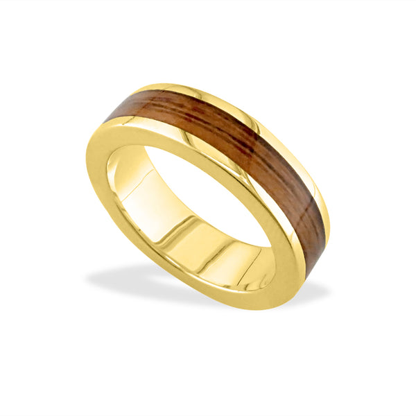 Koa pono wood ring 8.5 deals size