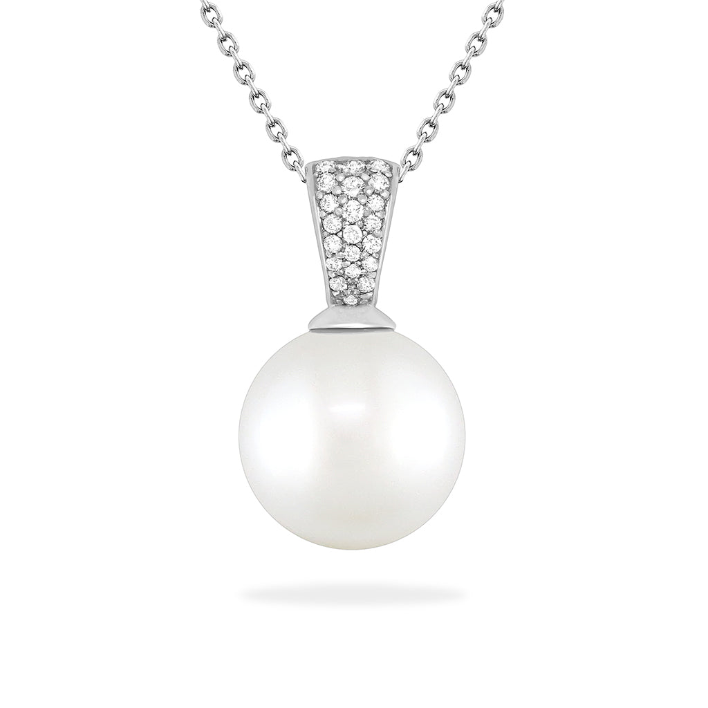 16826 - 14K White Gold - South Sea Pearl Pendant