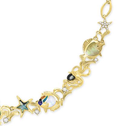 44007 - 14K Yellow Gold - Reef Life Necklace