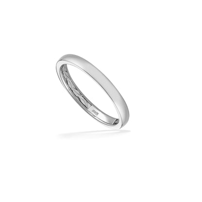 44189 - 14K White Gold - Maile Leaf Wedding Band