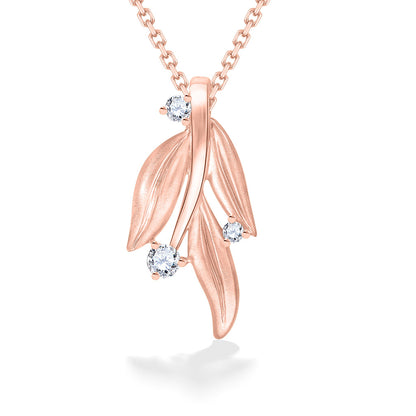 44395 - 14K Rose Gold - Ti Leaf Lei Pendant