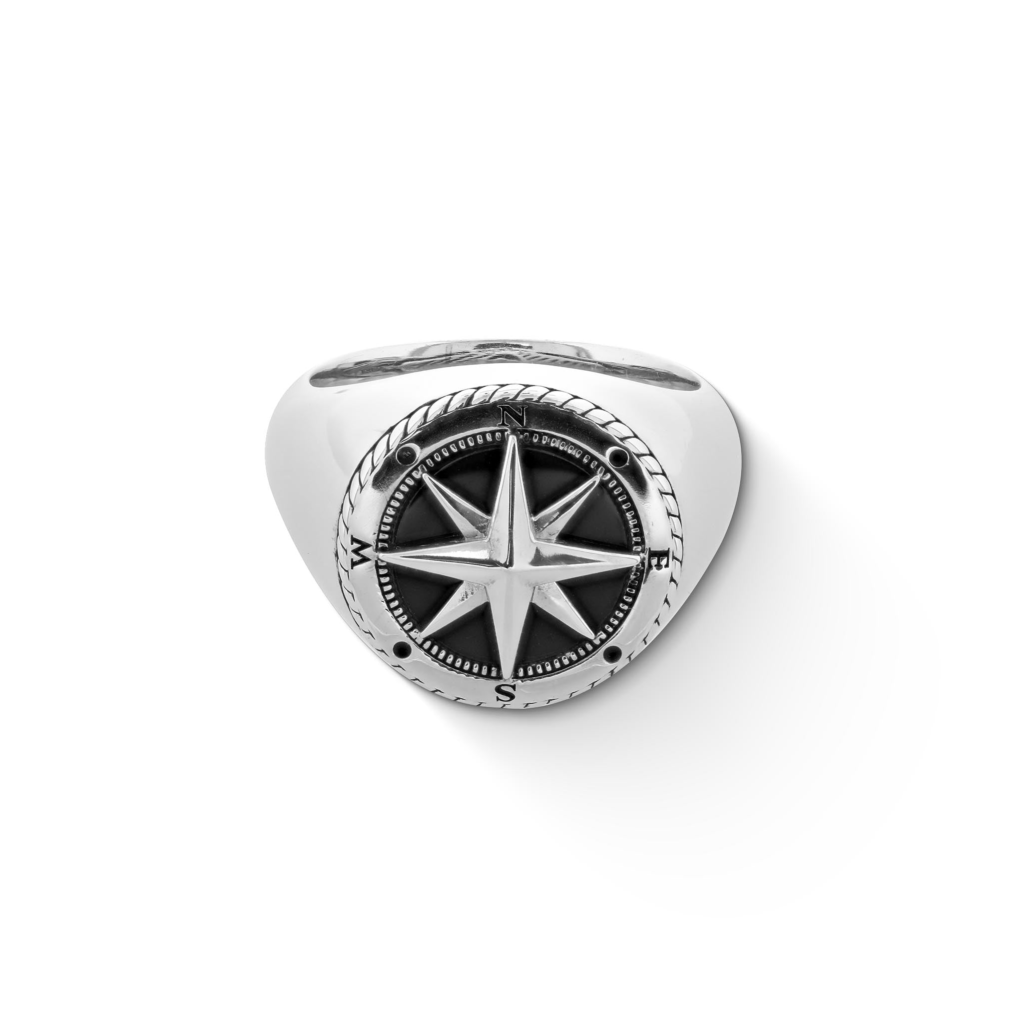 Compass clearance ring silver