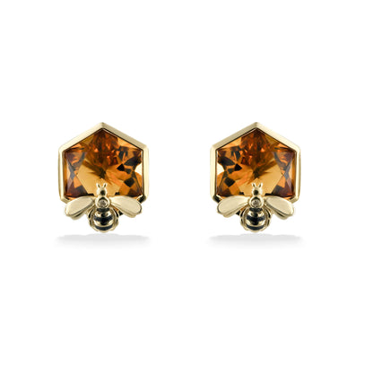 773093 - 14K Yellow Gold - Effy Honeybee Stud Earrings