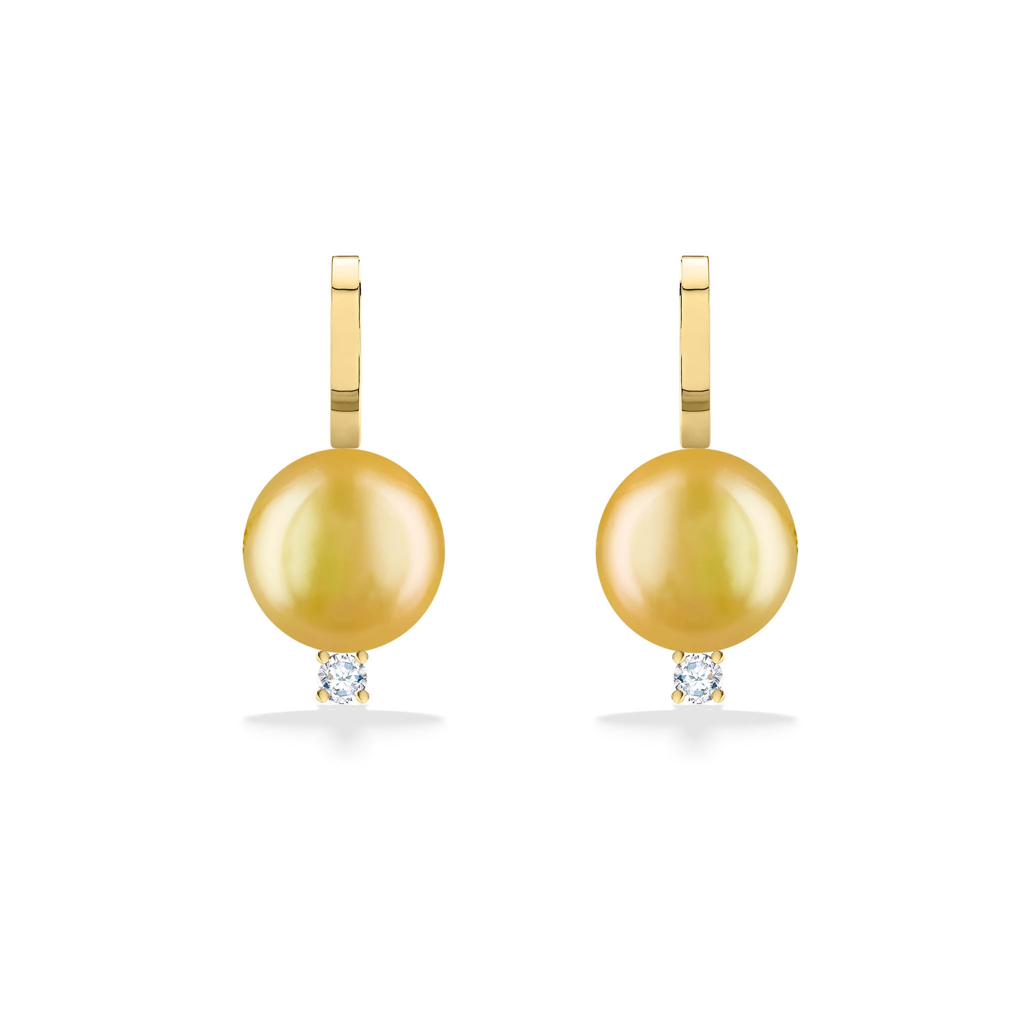 NEW- Golden selling Pearl Earrings